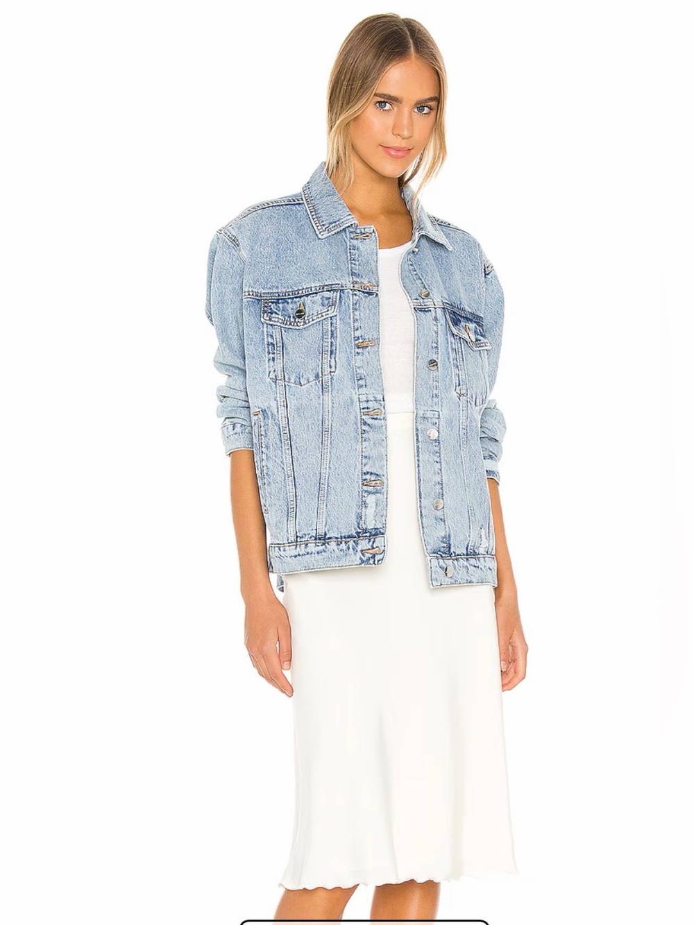 Anine Bing Light Blue Denim oversize Jacket